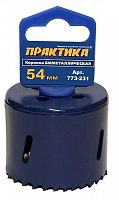 коронка биметаллическая практика  54 мм , (1шт), клипса, купить metabo, купить husqvarna, купить bosch, купить makita, купить hitachi, купить hikoki, купить oregon, купить stihl
