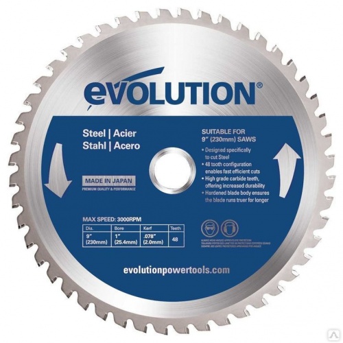 Диск EVOLUTION 230х25.4х2,4х40 по дереву — купить в интернет-магазине amurinstrument.ru с доставкой по #WF_CITY_DAT# | Каталог с характеристиками и ценами диск evolution 230х25.4х2,4х40 по дереву, купить metabo, купить husqvarna, купить bosch, купить makita, купить hitachi, купить hikoki, купить oregon, купить stihl