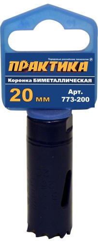 Коронка биметаллическая ПРАКТИКА 20 мм, (1шт), клипса — купить в интернет-магазине amurinstrument.ru с доставкой по #WF_CITY_DAT# | Каталог с характеристиками и ценами коронка биметаллическая практика 20 мм, (1шт), клипса, купить metabo, купить husqvarna, купить bosch, купить makita, купить hitachi, купить hikoki, купить oregon, купить stihl