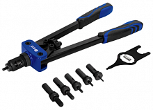 заклепочник двуручный кобальт 360 мм, резьбовые заклепки m3, m4, m5, m6, m8, m10, кейс (243-578), купить metabo, купить husqvarna, купить bosch, купить makita, купить hitachi, купить hikoki, купить oregon, купить stihl