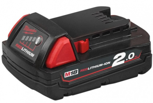 Аккумулятор MILWAUKEE M18 B2 (2Ah Li-Ion) — купить в интернет-магазине amurinstrument.ru с доставкой по #WF_CITY_DAT# | Каталог с характеристиками и ценами аккумулятор milwaukee m18 b2 (2ah li-ion), купить metabo, купить husqvarna, купить bosch, купить makita, купить hitachi, купить hikoki, купить oregon, купить stihl