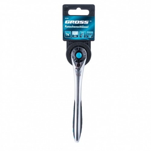 Ключ трещоточный, 120 зубьев 1/4"// Gross — купить в интернет-магазине amurinstrument.ru с доставкой по #WF_CITY_DAT# | Каталог с характеристиками и ценами ключ трещоточный, 120 зубьев 1/4"// gross, купить metabo, купить husqvarna, купить bosch, купить makita, купить hitachi, купить hikoki, купить oregon, купить stihl