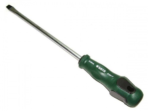 отвертка cr-mo с обрезиненной ручкой  шлицевая 8х2, купить metabo, купить husqvarna, купить bosch, купить makita, купить hitachi, купить hikoki, купить oregon, купить stihl