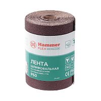 лента  шлиф. hammer flex  216-001 115х5м  p60 ткан. основа, рулон, купить metabo, купить husqvarna, купить bosch, купить makita, купить hitachi, купить hikoki, купить oregon, купить stihl