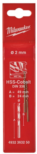 сверло по металлу hss-co 2,0мм (2шт), купить metabo, купить husqvarna, купить bosch, купить makita, купить hitachi, купить hikoki, купить oregon, купить stihl