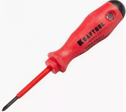 отвертка kraftool "volt-kraft" 1000в, ph №0-60мм, купить metabo, купить husqvarna, купить bosch, купить makita, купить hitachi, купить hikoki, купить oregon, купить stihl