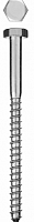 шурупы шдш с шестигранной головкой (din 571), 120 х 10 мм, 1 шт, зубр, купить metabo, купить husqvarna, купить bosch, купить makita, купить hitachi, купить hikoki, купить oregon, купить stihl